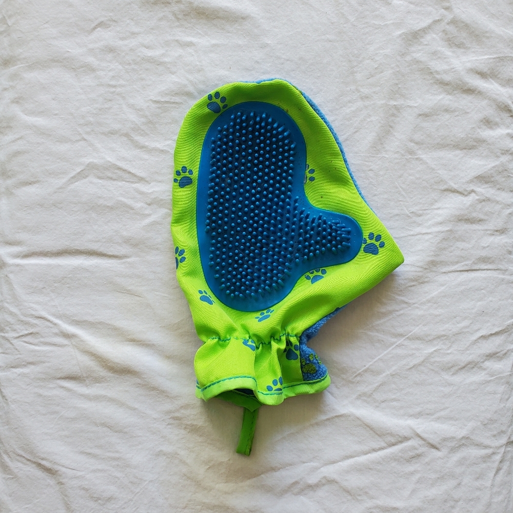 Dog Washing Mitt Fabric & Silicone